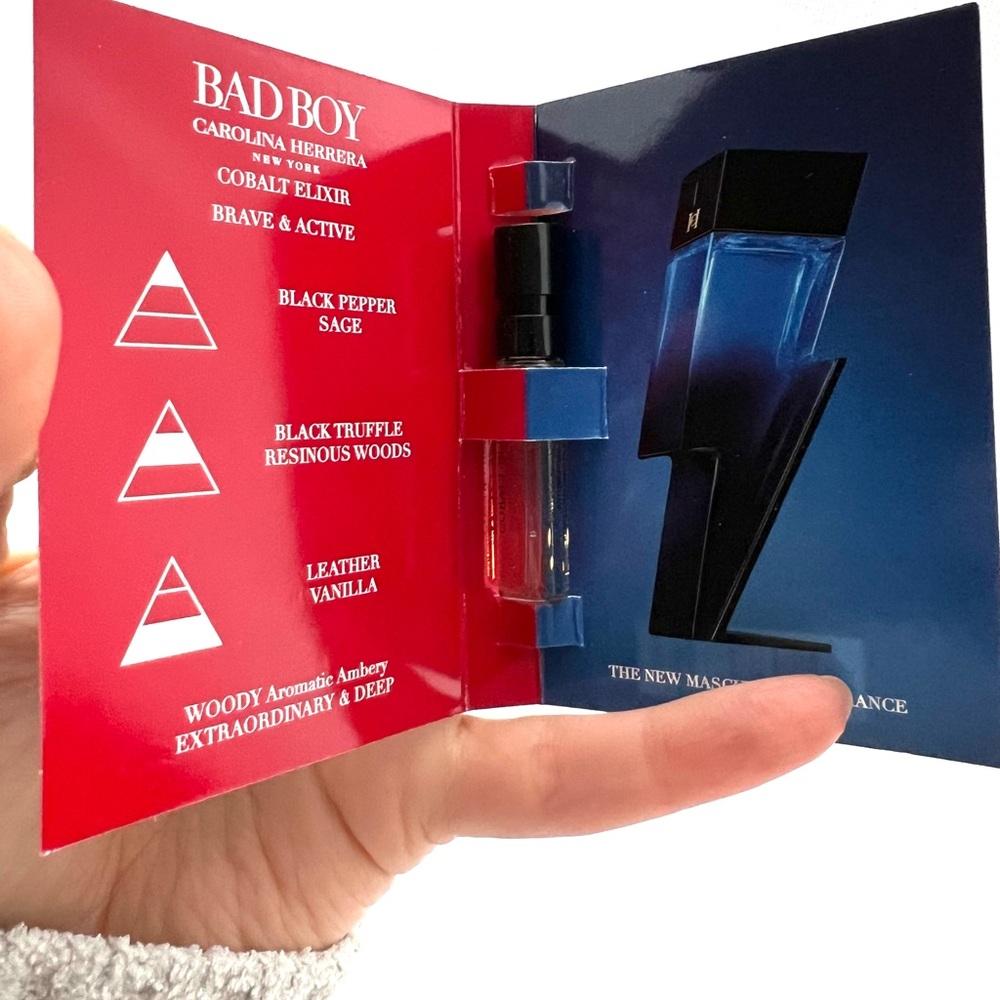 5 for 25⚡️Carolina Herrera Bad Boy Cobalt Elixir 1.5ml - Picture 3 of 7